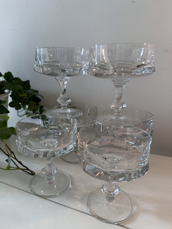 Image 1 of Kristallen Vintage Coupe Champagne Glazen