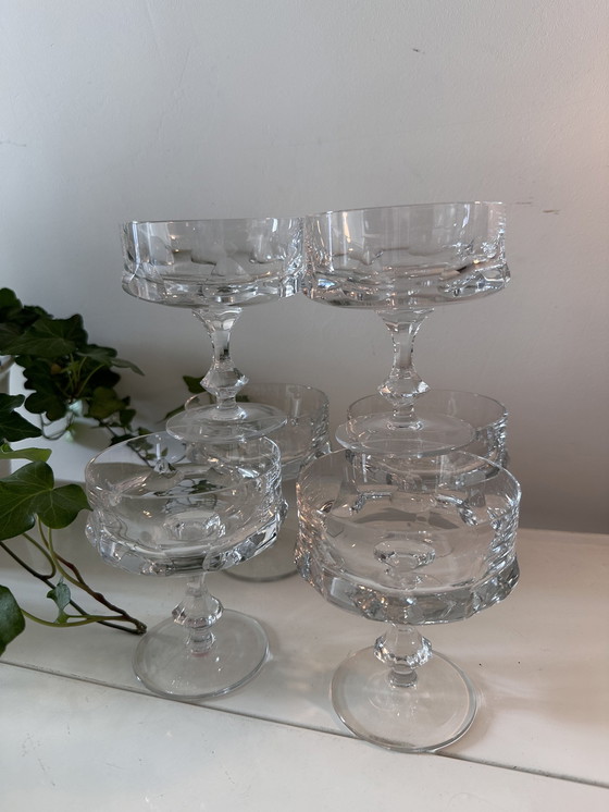 Image 1 of Kristallen Vintage Coupe Champagne Glazen