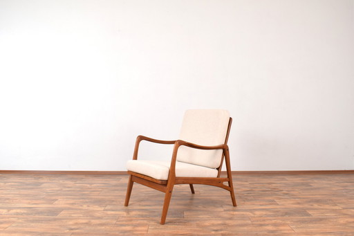 Mid Century Deense Teakhouten Loungestoel, 1960S.