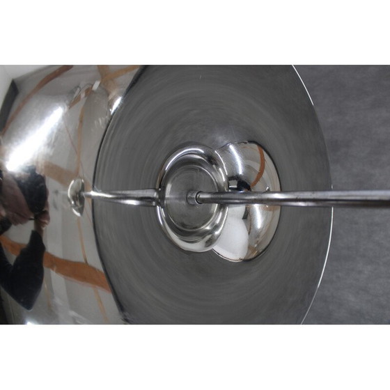 Image 1 of Vintage Bauhaus kroonluchter in chroomstaal voor Anyz, Tsjecho-Slowakije 1930