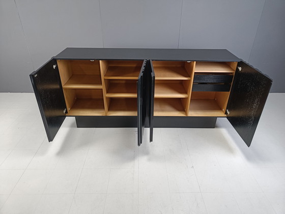 Image 1 of Grafisch brutalistische credenza, jaren 1970