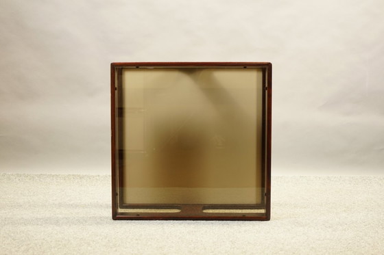 Image 1 of Vintage salontafel van Hout en Glas uit Duitsland, jaren 70