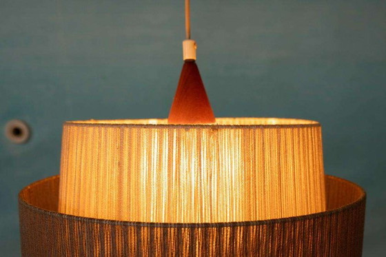 Image 1 of Japandi Zweedse jaren 60 hanglamp, vintage Bohemian lamp