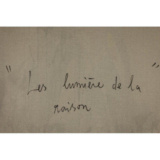 Image 1 of Acryl op vintage doek van Dan Hôo, 2023