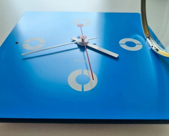 Image 1 of Vintage klok - Formica - Odo - Ruimtetijdperk - 1970