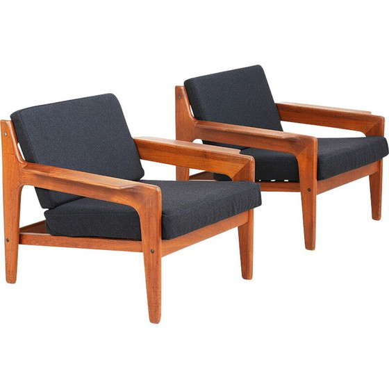 Image 1 of Paar vintage fauteuils van Arne Wahl Iversen voor Comfort, jaren 1960