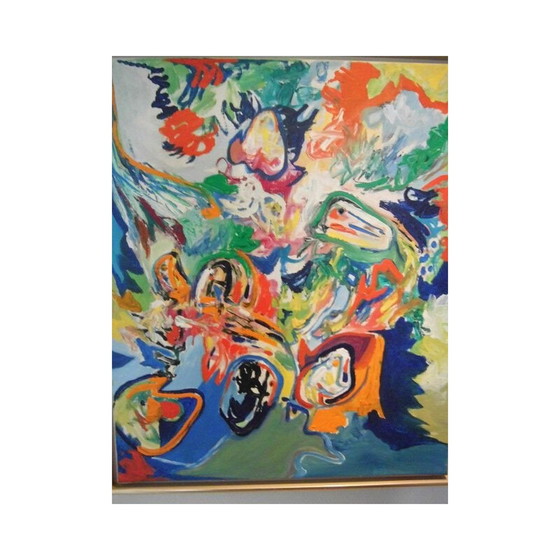 Image 1 of Vintage olieverfschilderij door Finn Pedersen