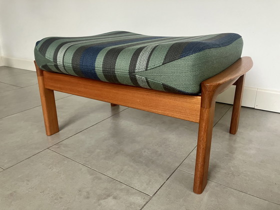 Image 1 of Danish design fauteuil met voetbank