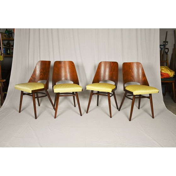 Image 1 of Set van 4 vintage eetkamerstoelen, Ton door Oswald Haerdtl Expo 58 1950