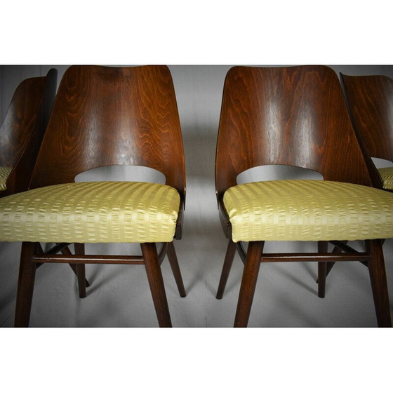 Image 1 of Set van 4 vintage eetkamerstoelen, Ton door Oswald Haerdtl Expo 58 1950