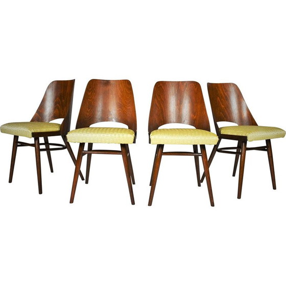 Image 1 of Set van 4 vintage eetkamerstoelen, Ton door Oswald Haerdtl Expo 58 1950
