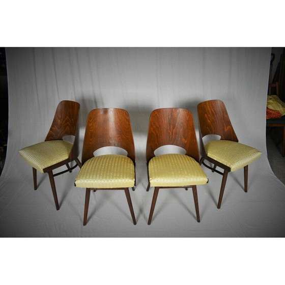 Image 1 of Set van 4 vintage eetkamerstoelen, Ton door Oswald Haerdtl Expo 58 1950