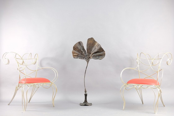 Image 1 of Sculpturale vintage fauteuils van Andre Dubreuil voor Cecotti, set van 2