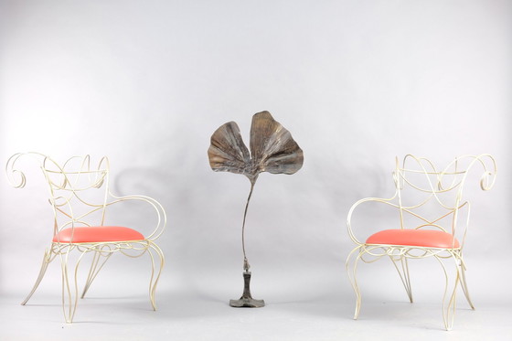 Image 1 of Sculpturale vintage fauteuils van Andre Dubreuil voor Cecotti, set van 2