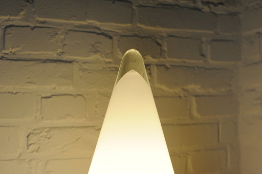 Xl Teepee Sce (Société Centrale D'Eclairage) Glazen Kegel Lamp, Hoogte 36 Cm.