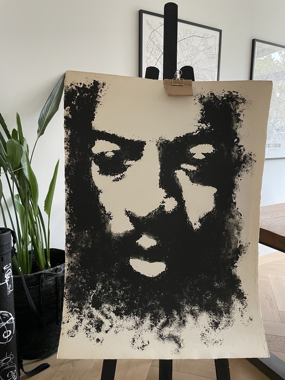 Image 1 of Francis Paudras, Portret Ornette Coleman, 1967, Lithografie