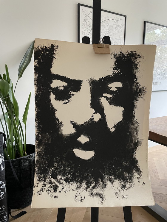 Image 1 of Francis Paudras, Portret Ornette Coleman, 1967, Lithografie