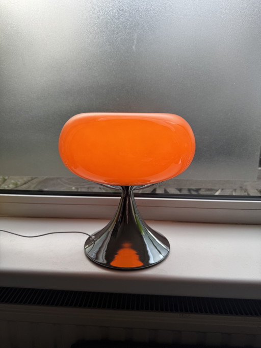 Vintage Tafellamp - Retro Oranje Ontwerp