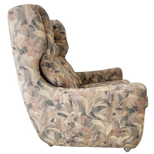 Vintage bohemian fauteuil armstoel kelim stijl