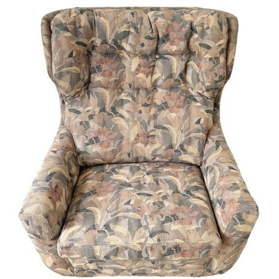 Image 1 of Vintage bohemian fauteuil armstoel kelim stijl