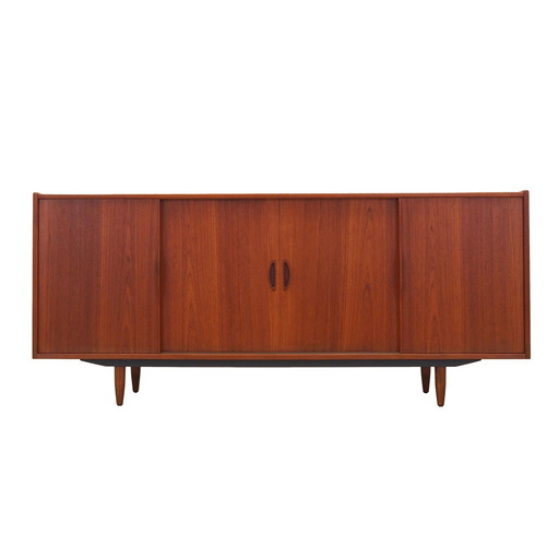 Teakhouten dressoir, Deens ontwerp, 1970S, Productie: Denemarken