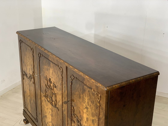 Image 1 of Antieke linnenkast highboard rond 1900