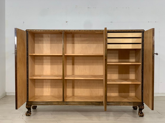 Image 1 of Antieke linnenkast highboard rond 1900