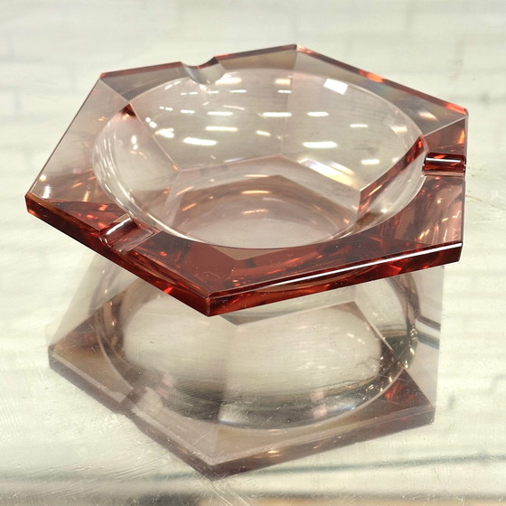 Image 1 of Roze Murano Glas Asbak