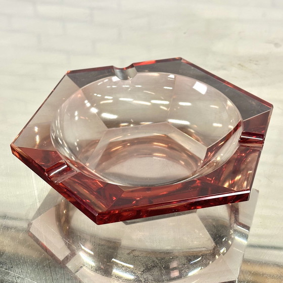 Image 1 of Roze Murano Glas Asbak