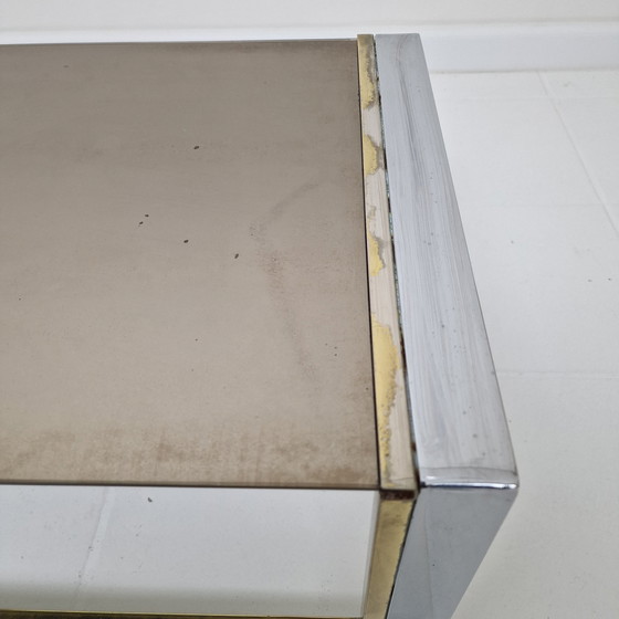 Image 1 of Set van 3 moderne regententafels van Belgo Chrom, jaren 1980