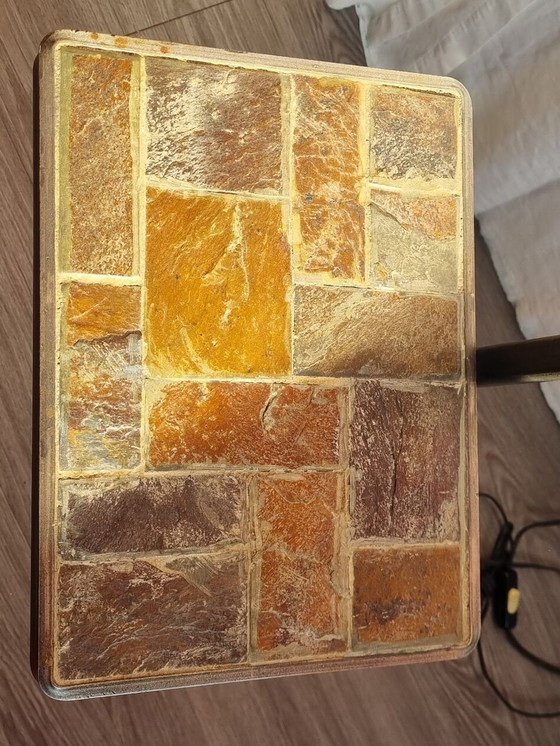 Image 1 of Brutalistische smeedijzeren vloerlamp van Jp Ryckaert