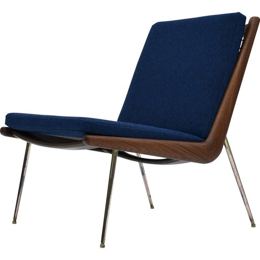 Vintage model 134 Boomerang fauteuil van Peter Hvidt en Orla Molgaard Nielsen voor France en Daverkosen