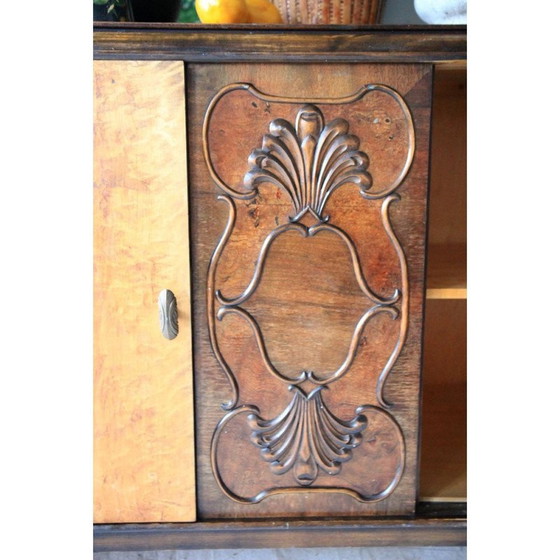 Image 1 of Art Deco Frans vintage dressoir in wortelnotenhout