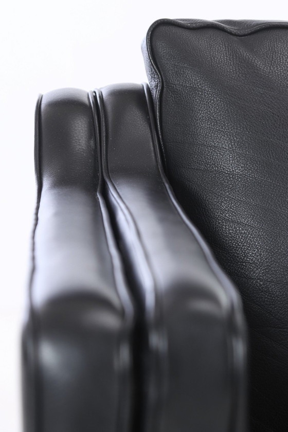 Image 1 of Deens design leren bank van Mogens Hansen