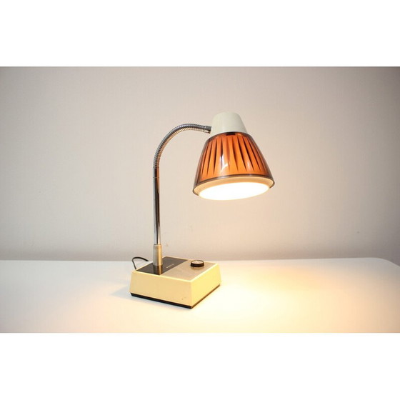 Image 1 of Vintage kunststof en chromen lamp van Sanyo, Japan 1970