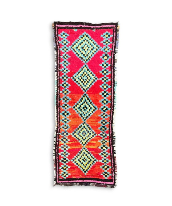 Image 1 of Vintage Rood Boho Marokkaans Vloerkleed