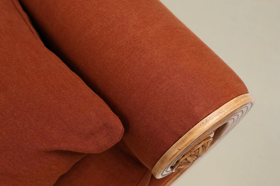 Image 1 of Frans handgesneden eikenhouten daybed in Empire stijl