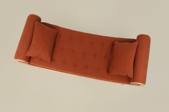 Image 1 of Frans handgesneden eikenhouten daybed in Empire stijl