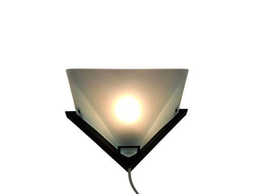 Dijkstra Holland - Fokke Dijkstra - Model Zucca 2 - Wandlamp - Frosted Glass - 80'S