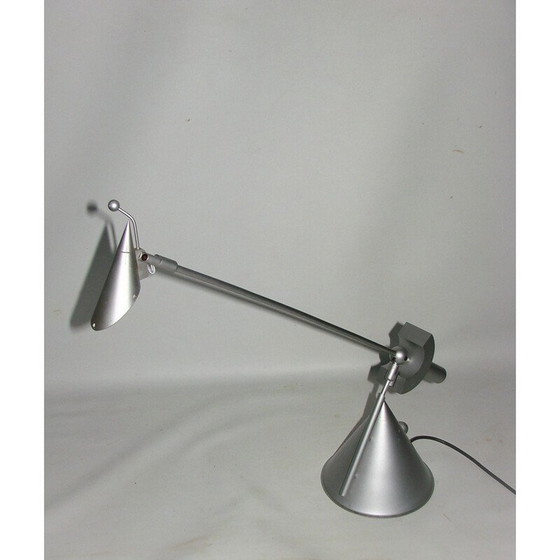 Image 1 of Vintage metalen en aluminium hanglamp, 1980