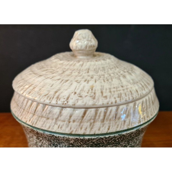 Image 1 of Vintage geglazuurde keramische pot, 1950