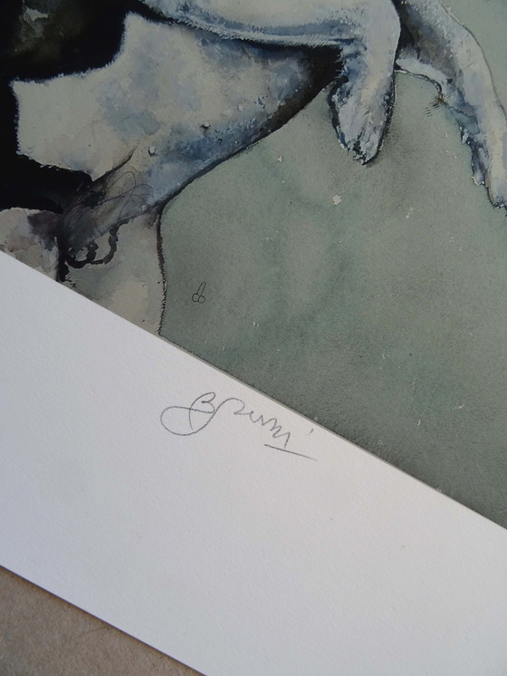 Image 1 of Bruno Bruni - My Dog - Meneloa - Giclèe 2017 - Handgesigneerd