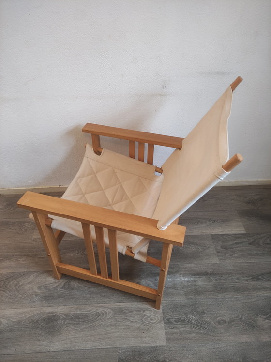 Image 1 of Vintage Scandinavisch design Safari chair fauteuil