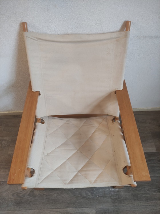 Image 1 of Vintage Scandinavisch design Safari chair fauteuil