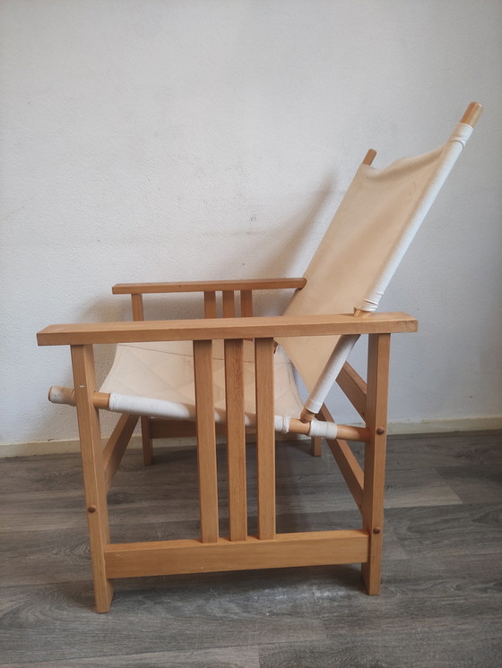 Image 1 of Vintage Scandinavisch design Safari chair fauteuil