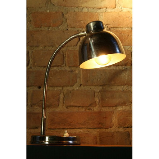 Vintage Poolse lamp in chroom