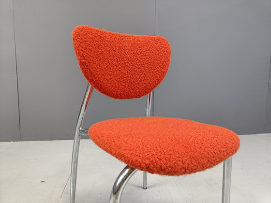 Image 1 of Vintage chromen eetkamerstoelen, jaren 1970