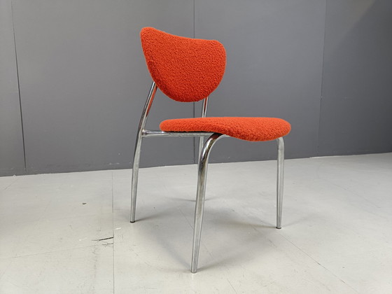 Image 1 of Vintage chromen eetkamerstoelen, jaren 1970