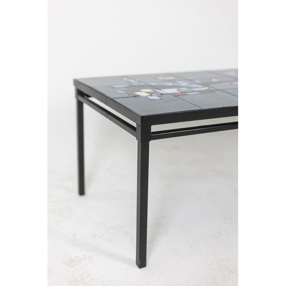 Image 1 of Vintage keramische salontafel, Frankrijk 1950