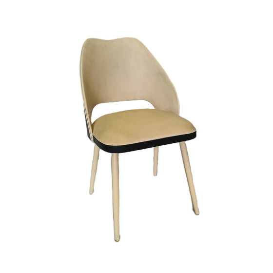 Image 1 of Thonet stoel met skai bekleding, jaren 50